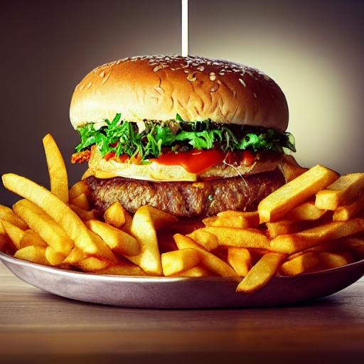 Burger and Fries